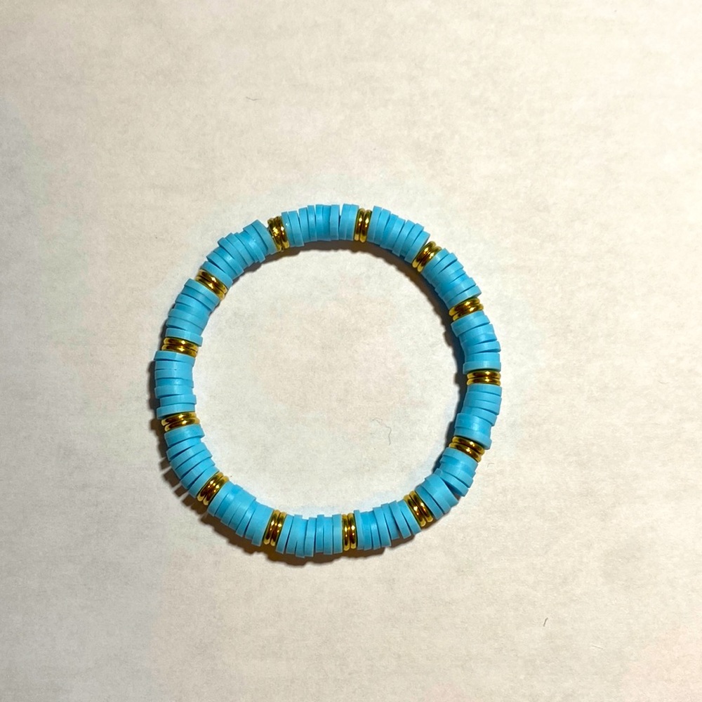 cute blue handmade bracelet